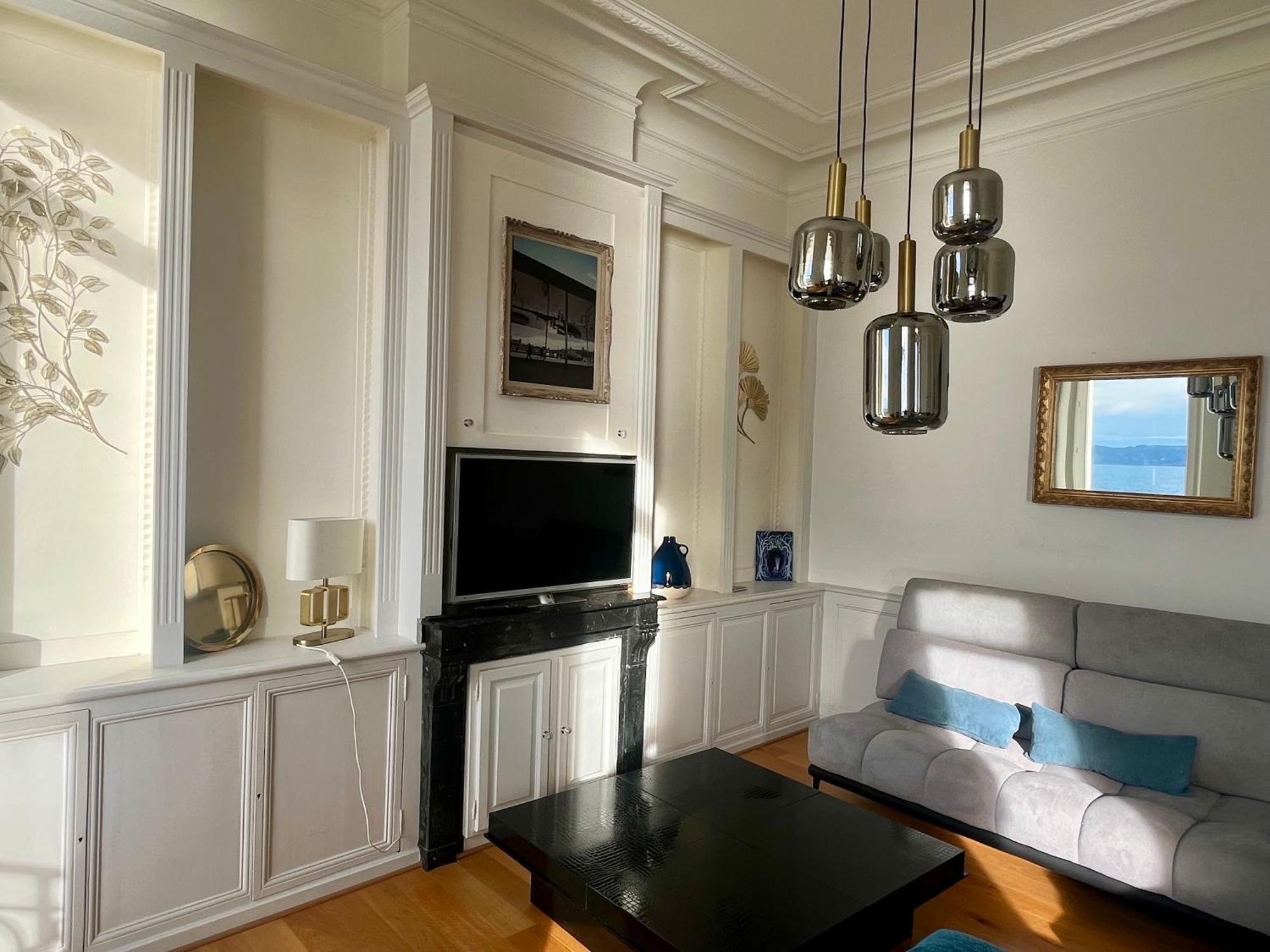 Appartement Sur La Corniche Kennedy Face A La Mer Marseille Exterior photo